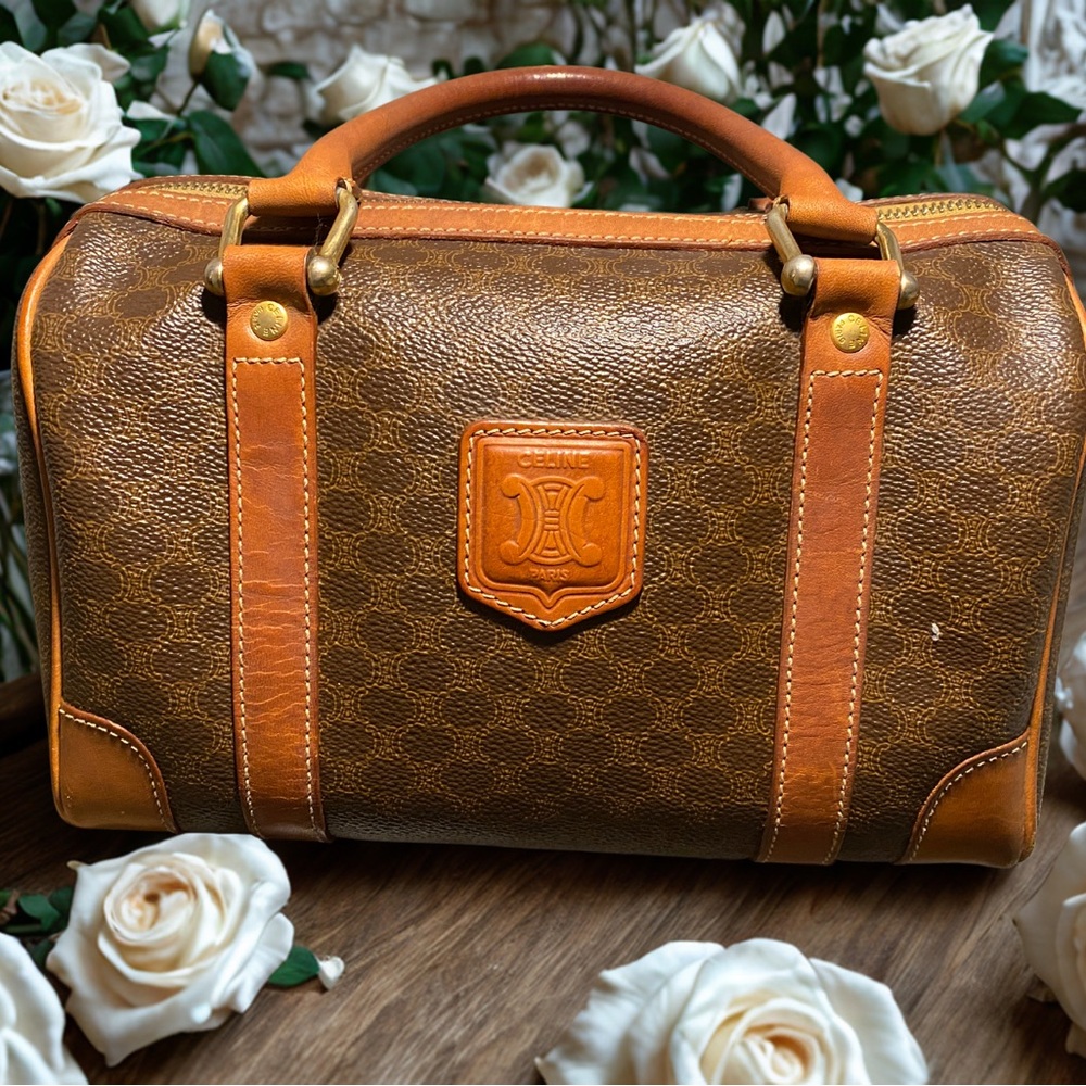 AUTHENTIC-Celine Macadam Boston Bag-w/COA
